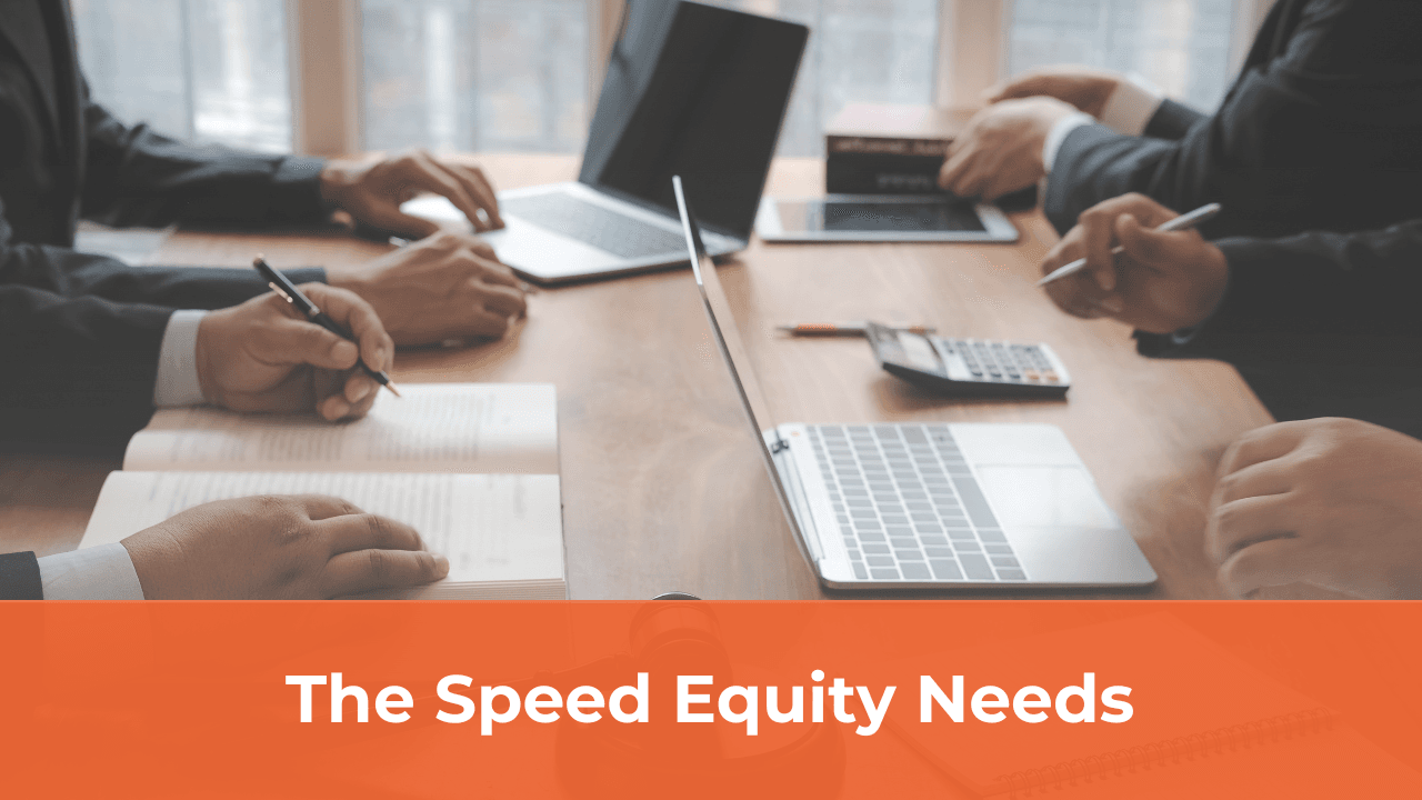 Private equity team reviewing standardized bookkeeping reports