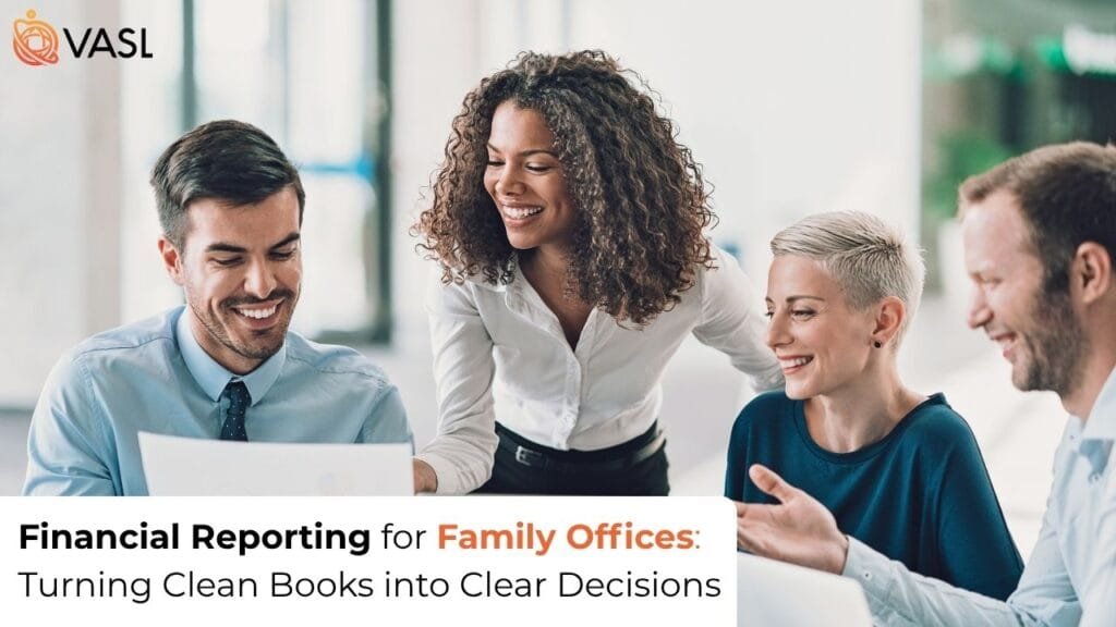Family discussing office chores