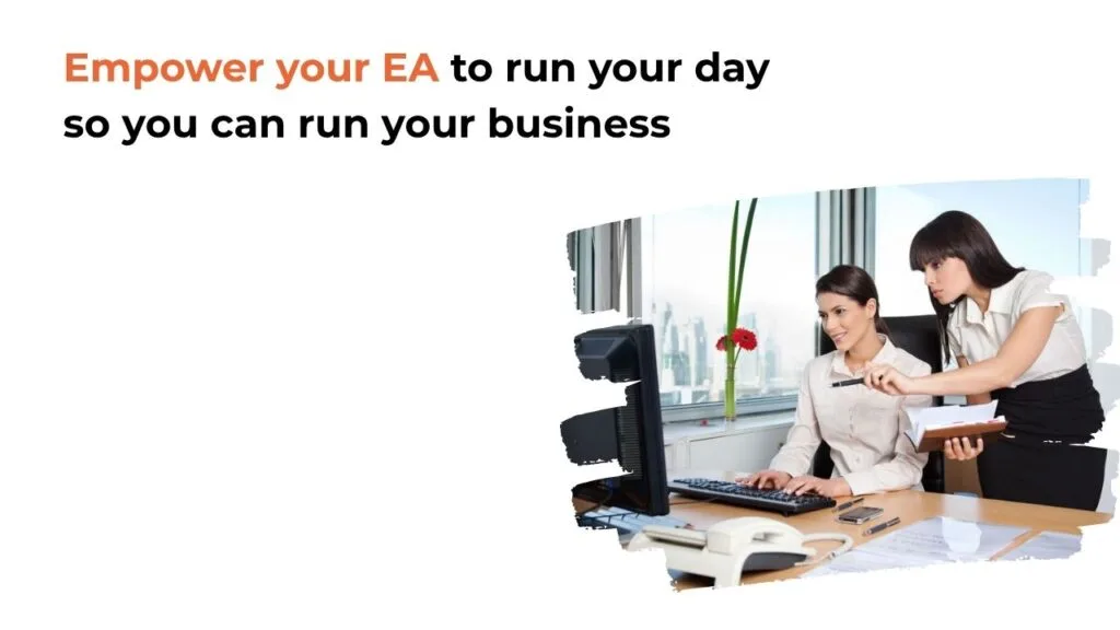 train an EA to run your calendar efficiently
