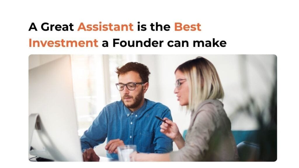 ROI of a great assistant visualized with time saved and growth icons