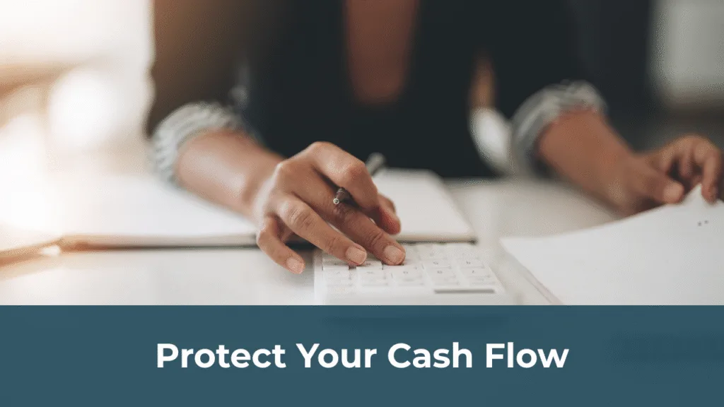 Business owner checking financial records to prevent bookkeeping errors and safeguard cash flow